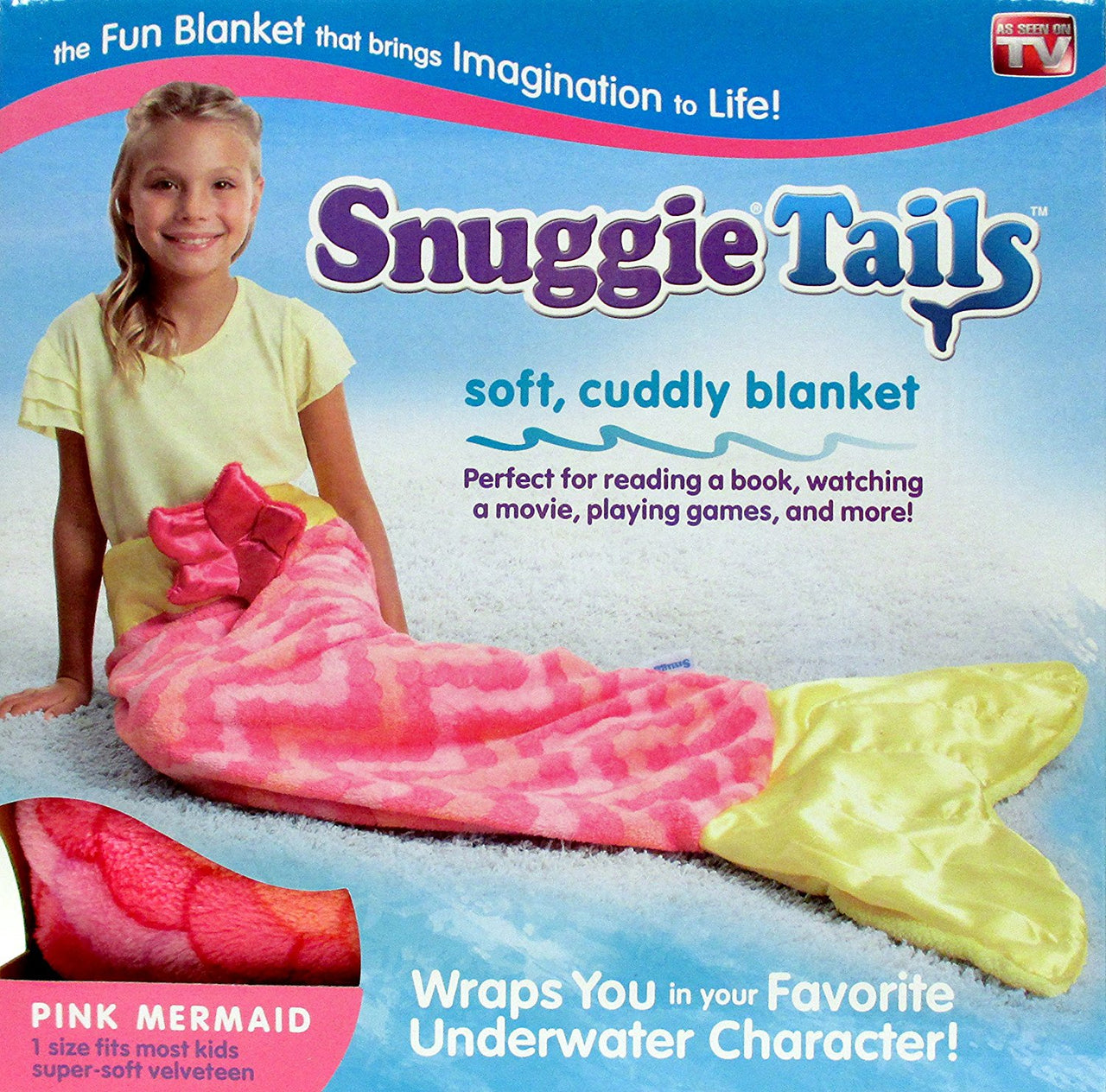 Snuggie Tails Su011106 Soft Cuddly Blanket For Kids