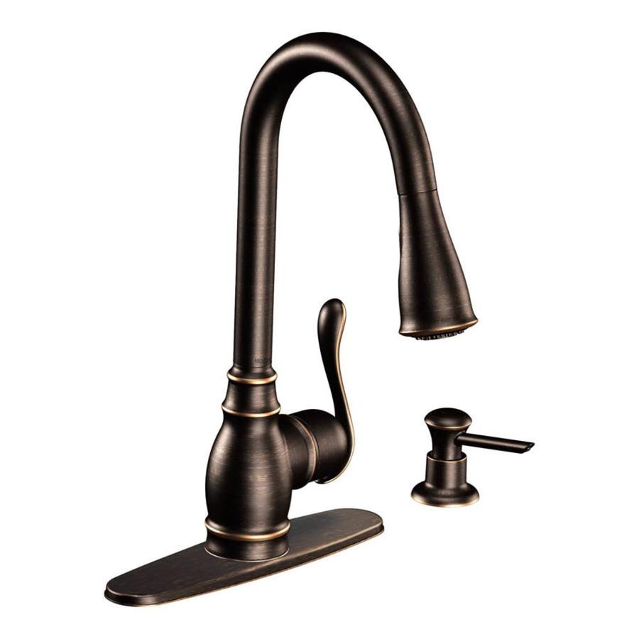 Moen CA87003BRB Anabelle 1 Handle High Arc Pulldown Faucet Mediterran   12289272a 1280x1280 