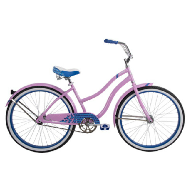 purple huffy bike