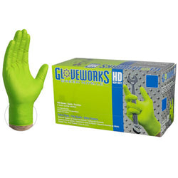 Grease Monkey Bone Series Foam Nitrile Mechanic Gloves with Grip