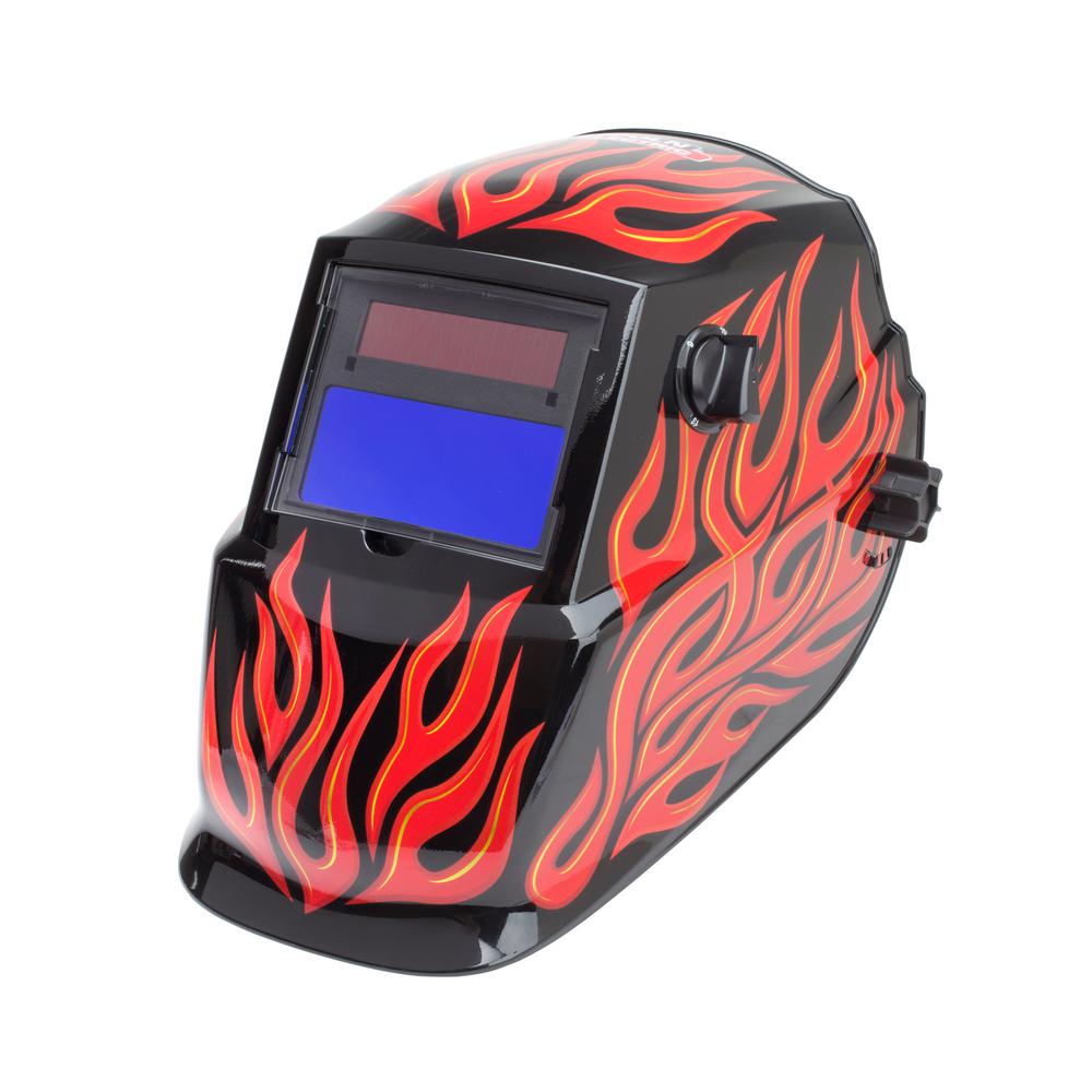 Lincoln Electric K34461 Red Steel Auto Darkening Welding Helmet, Vari