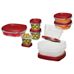 Rubbermaid Easy Find Lids Food Storage Container, 5 Cup, Racer Red 1777087