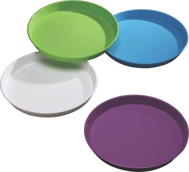 Arrow Plastic 00198 Round Serving Tray Assorted Colors 15 75 Toolboxsupply Com