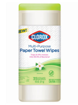 Clorox Compostable Cleaning Wipes, All Purpose Wipes, Free & Clear, 75  Count Each