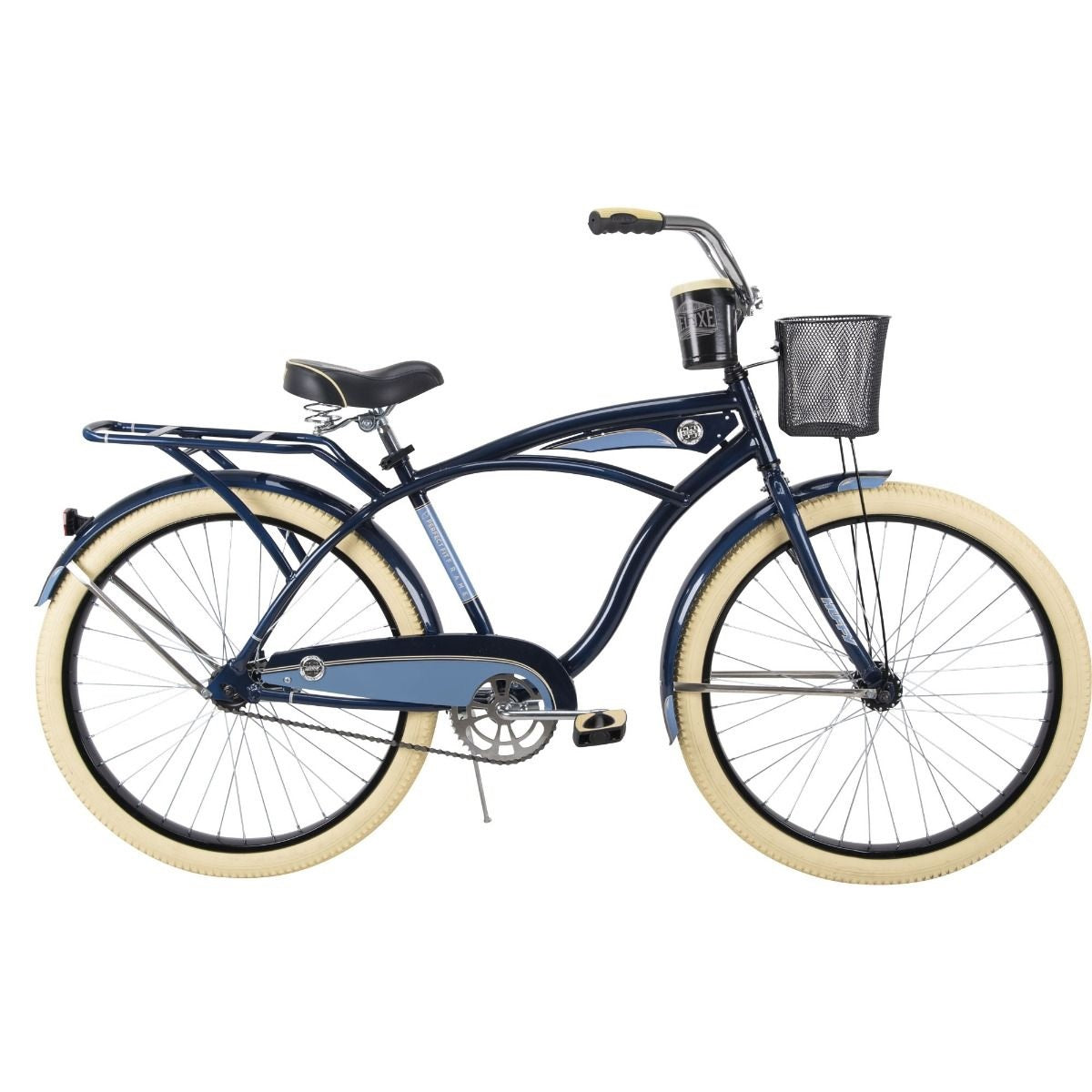 Huffy 26649 Men's Deluxe Cruiser Bicycle, Midnight Blue ...