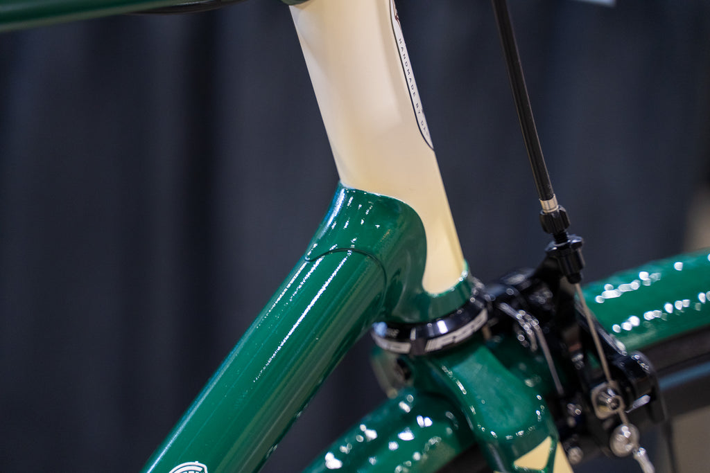 headtube lugs green and cream