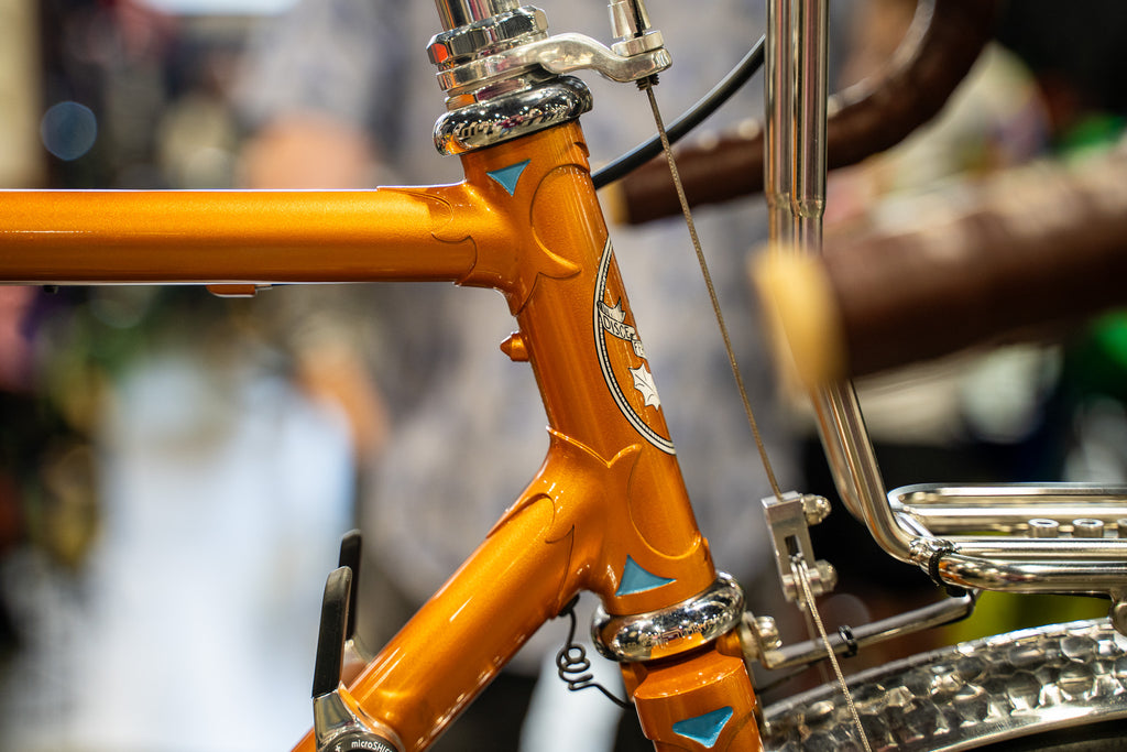 lugged headtube of a royal h randonneur