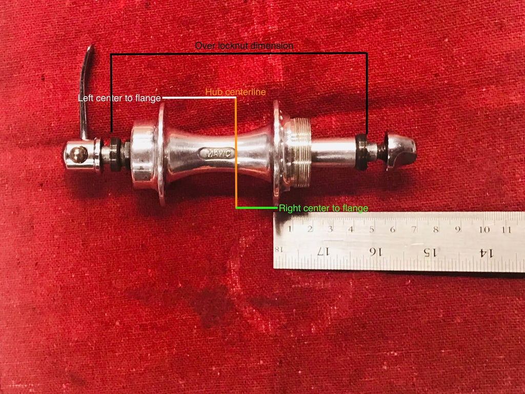 How to measure a rear hub, Mavic sealed bearing hub