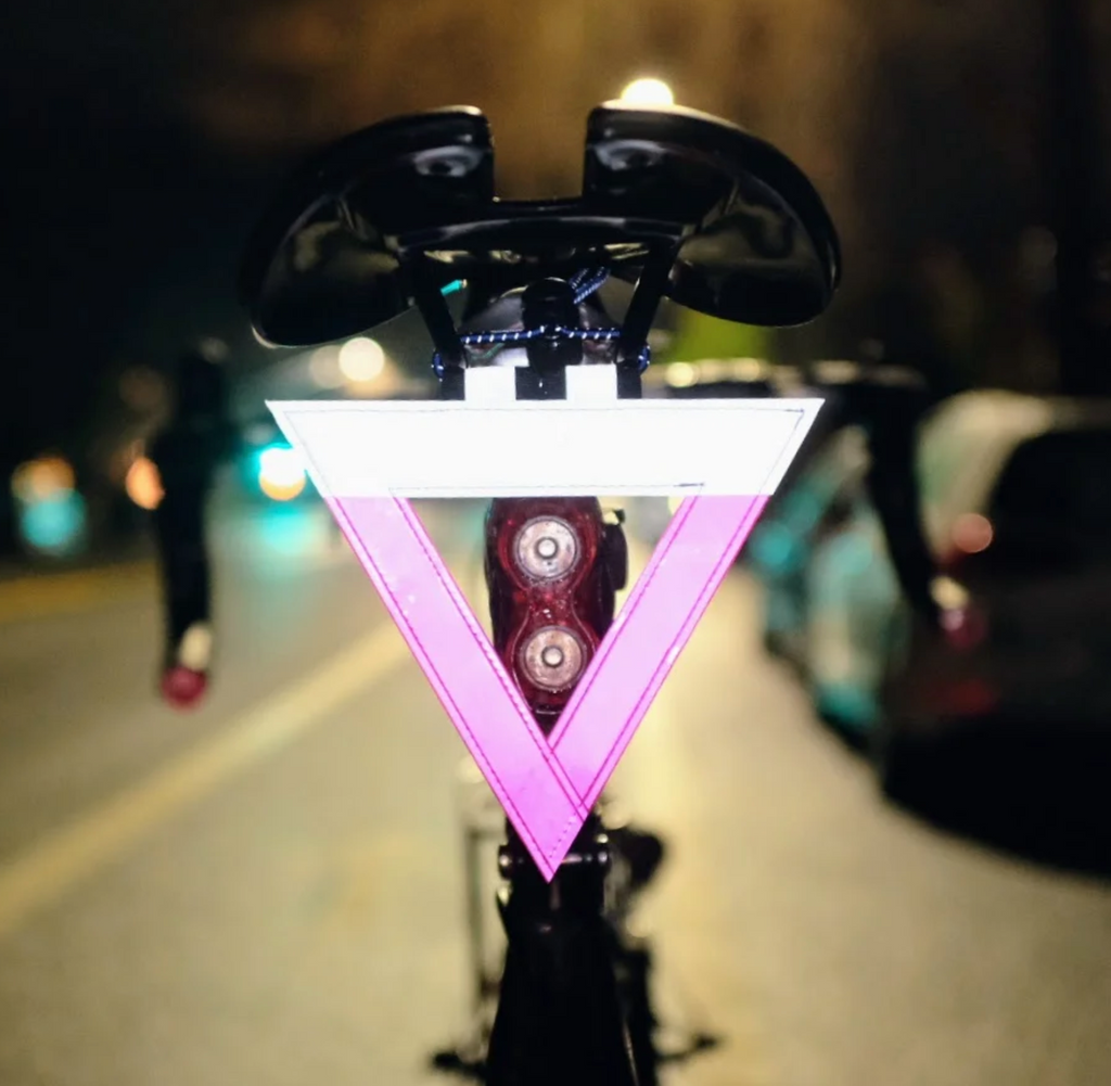 visto safety triangle on bike reflective 