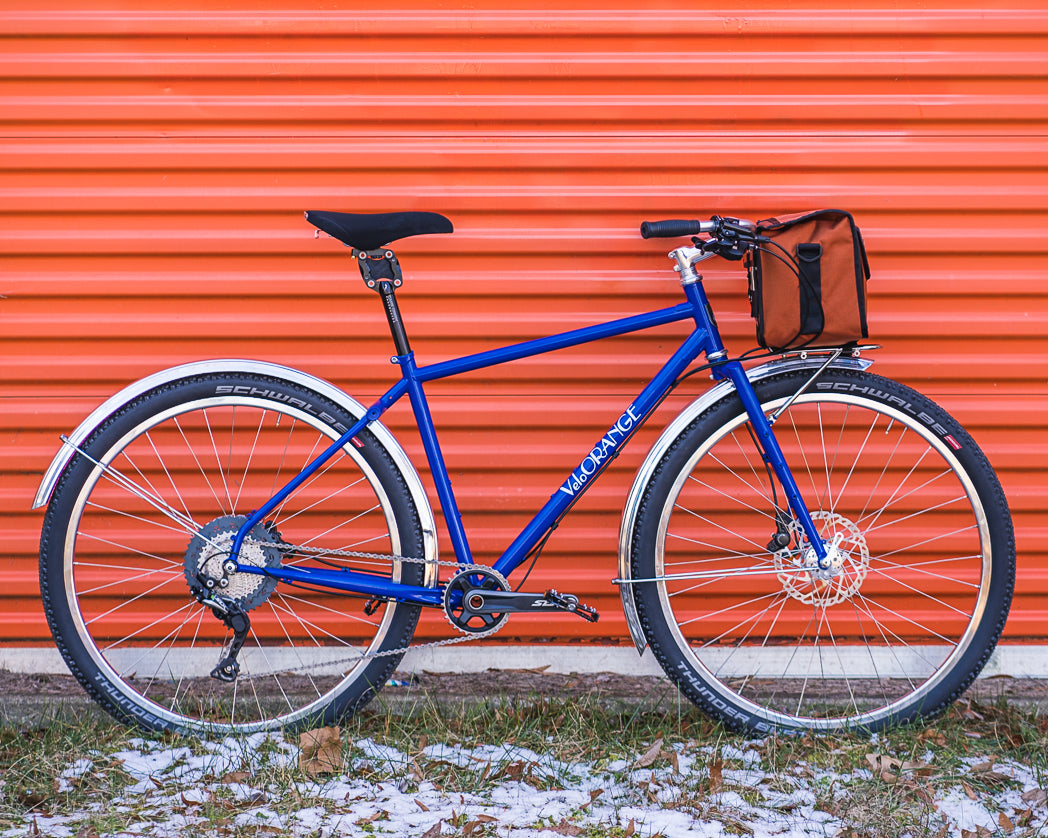 Velo Orange Piolet with Granola Bars and Rando Rack