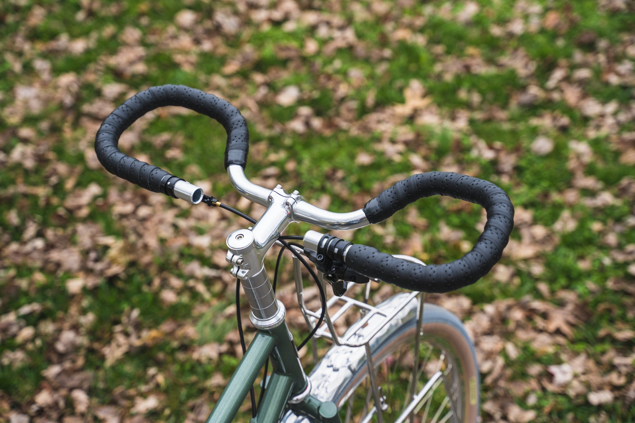 Dajia Cycleworks Trekking Bars with Leather bar tape