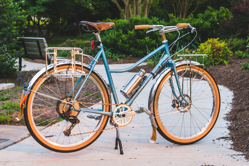 velo orange new polyvalent with metallic glacier paint 650b touring bike gravel rivendell crust ritchey