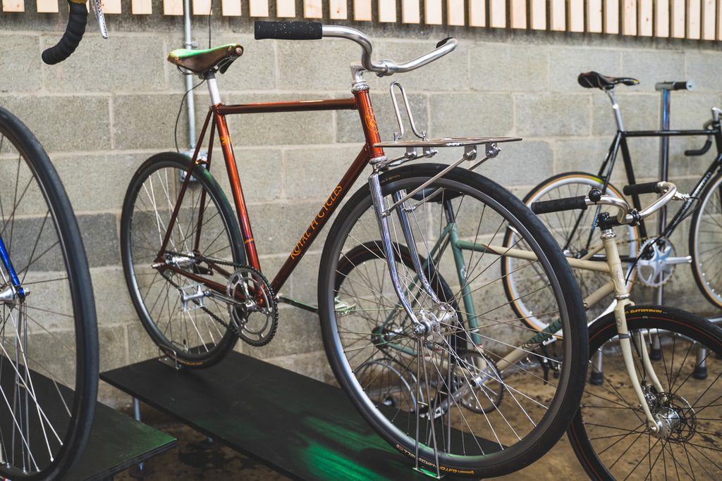ATW Builds bike show royal h city bike with flat pack rack