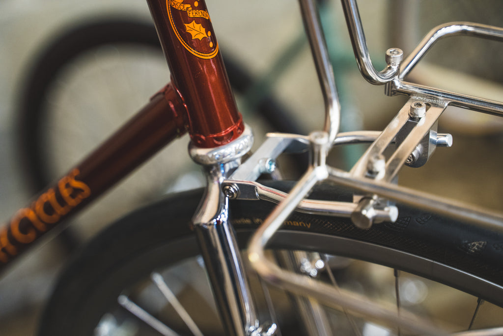 ATW Builds bike show royal H city bike with flat pack rack