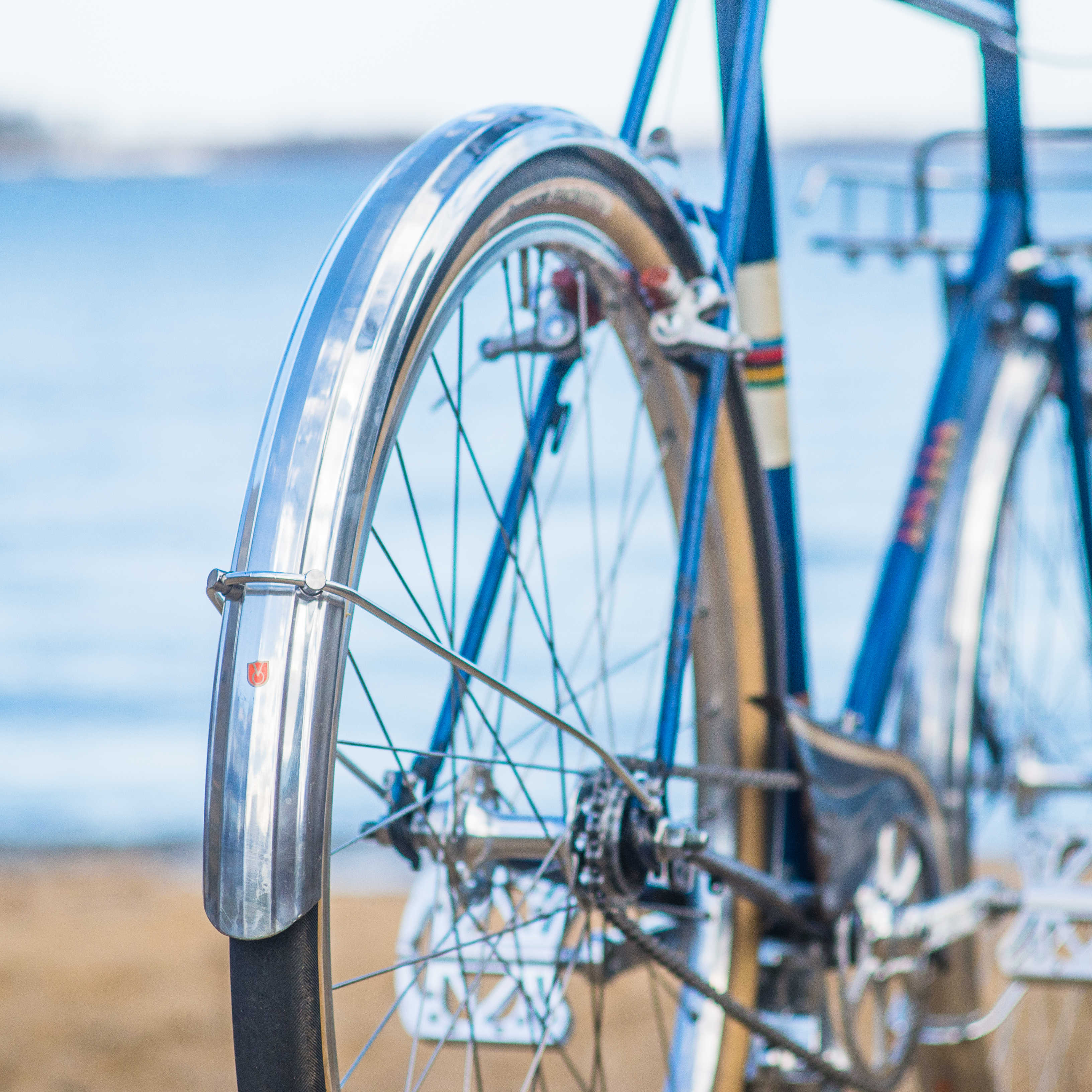 silver mudguards