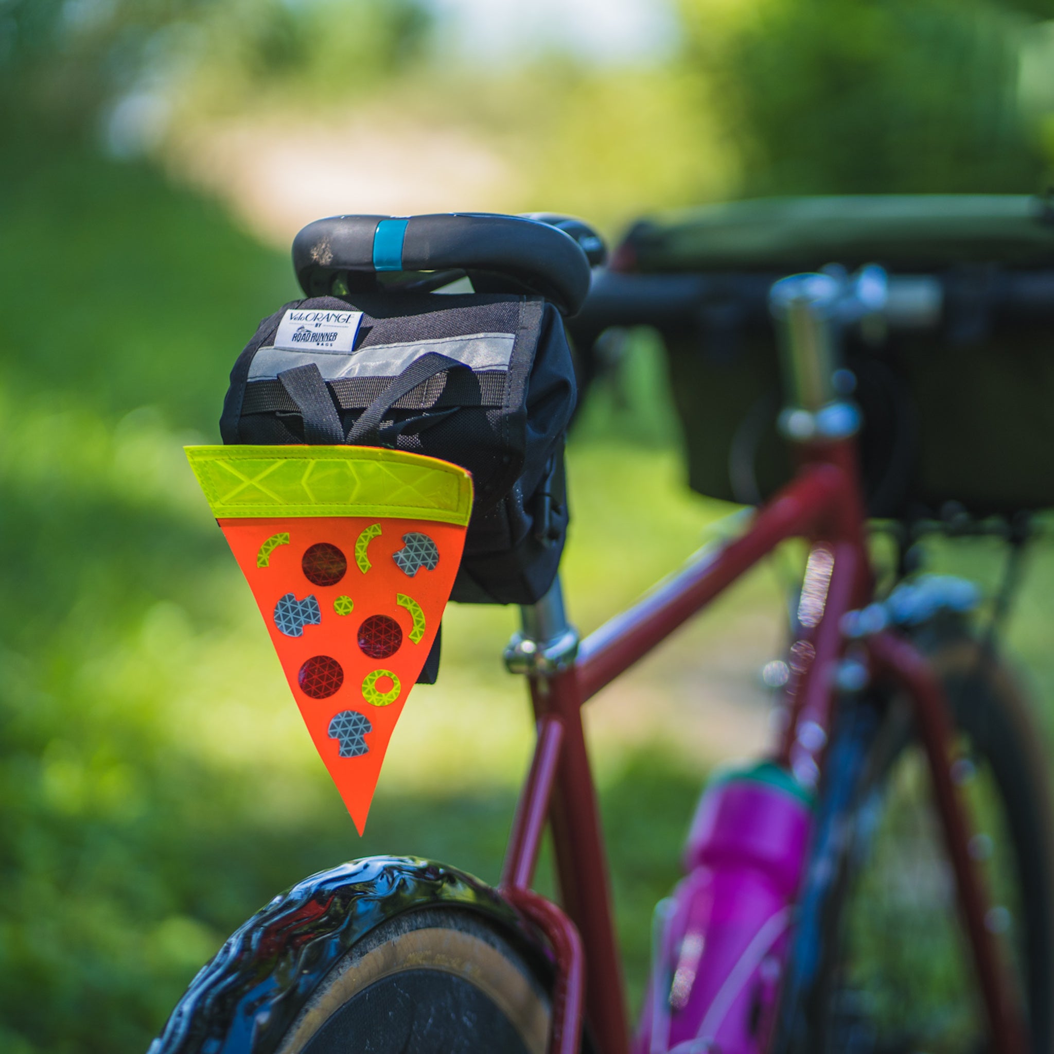 safety pizza bike reflector