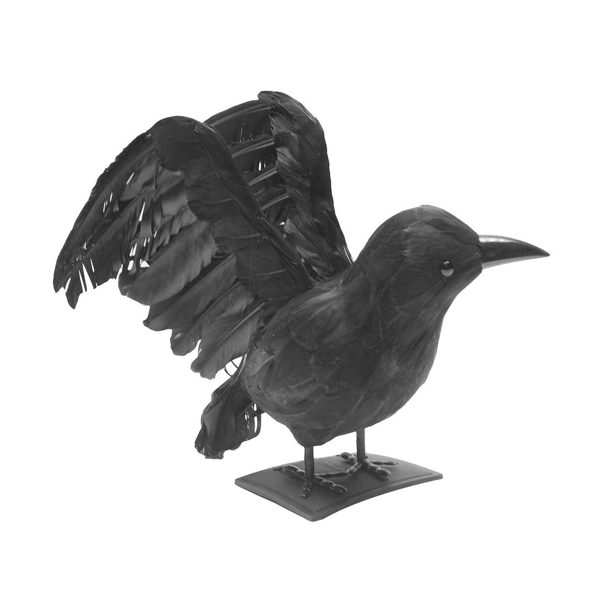 XL Black Bird Lifesize Hunting Crow Decoy Raven Halloween Accessory Movie Prop