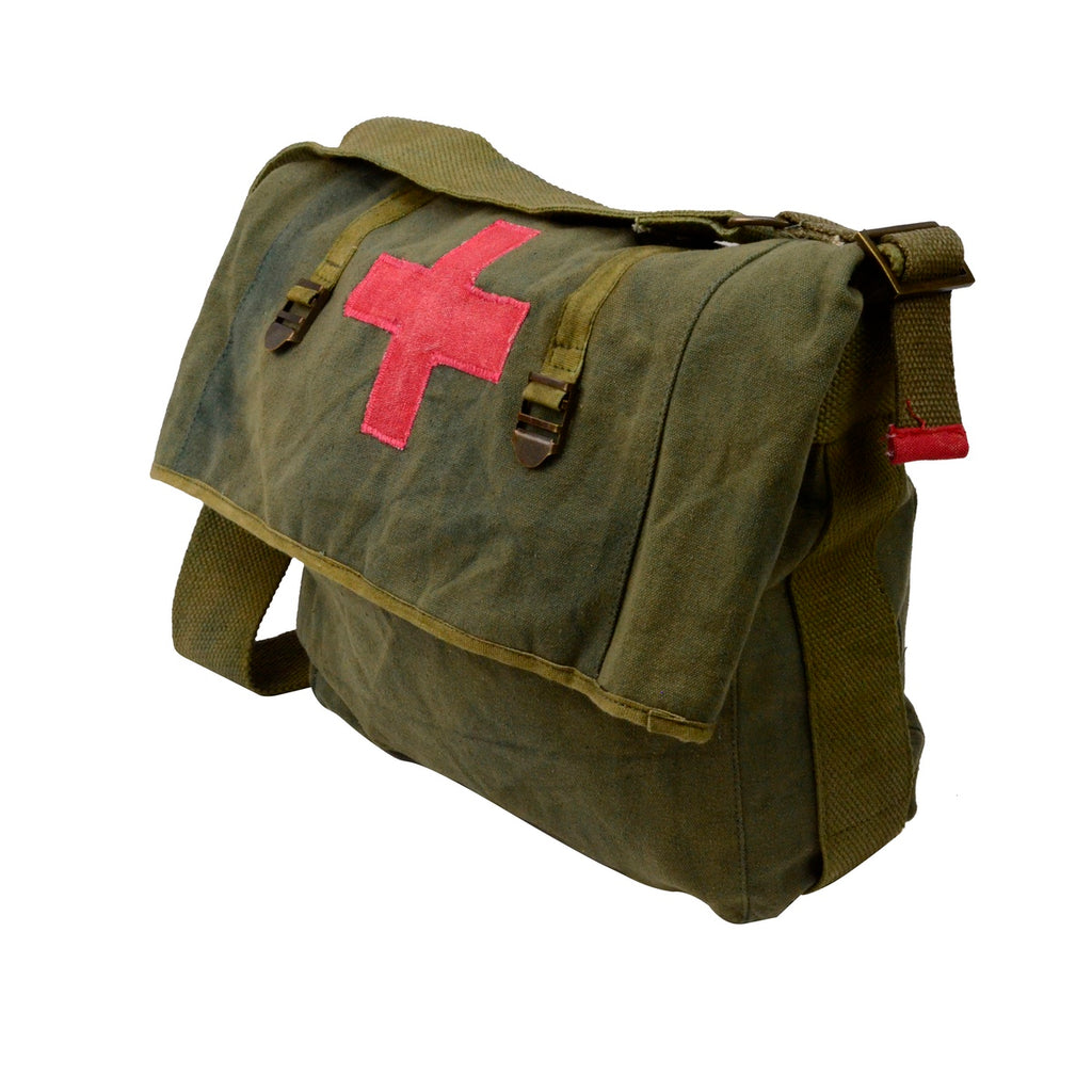 Vintage Canvas Crossbody Messenger/School Bag | TreasureGurus