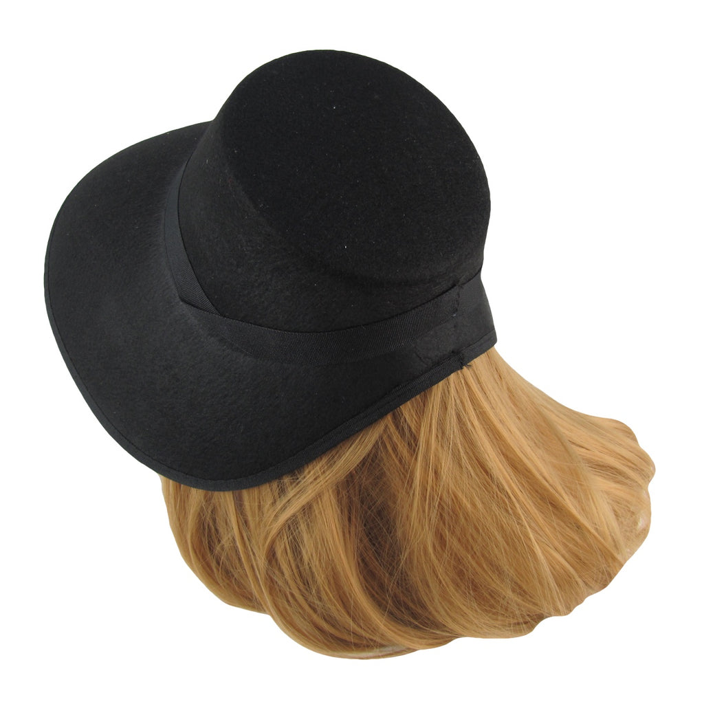 Wide Brim Black Bonnet Felt Women's Cosplay Hat Handmaids Costume Acce ...