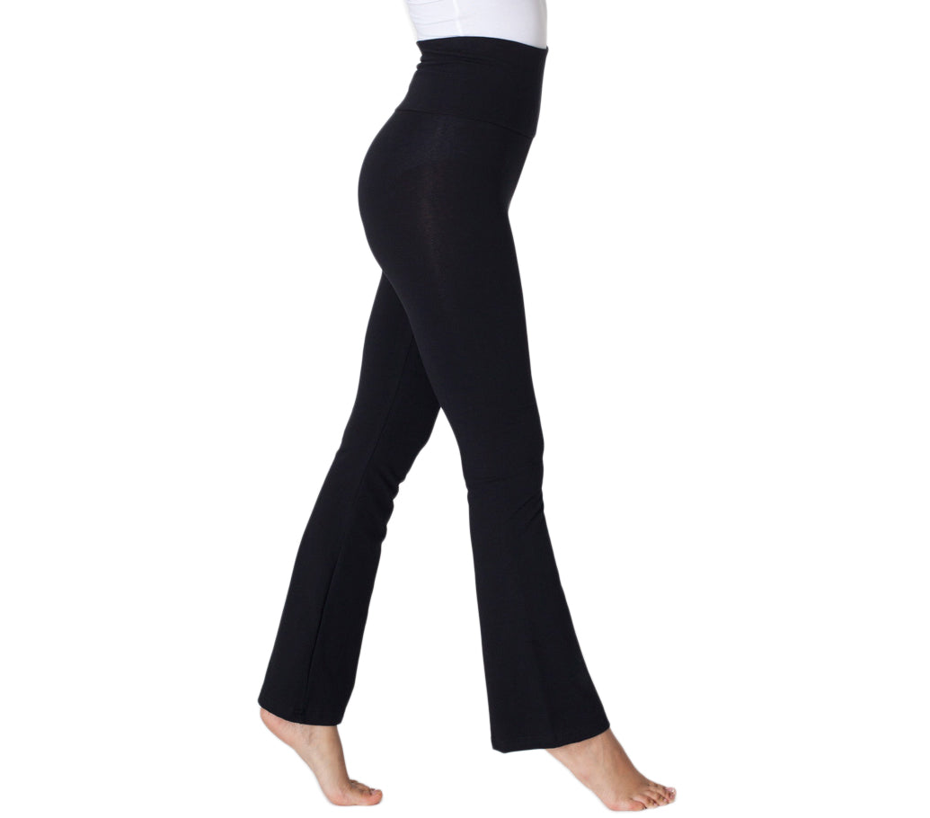 Black Bootcut Yoga Pants, Women's 