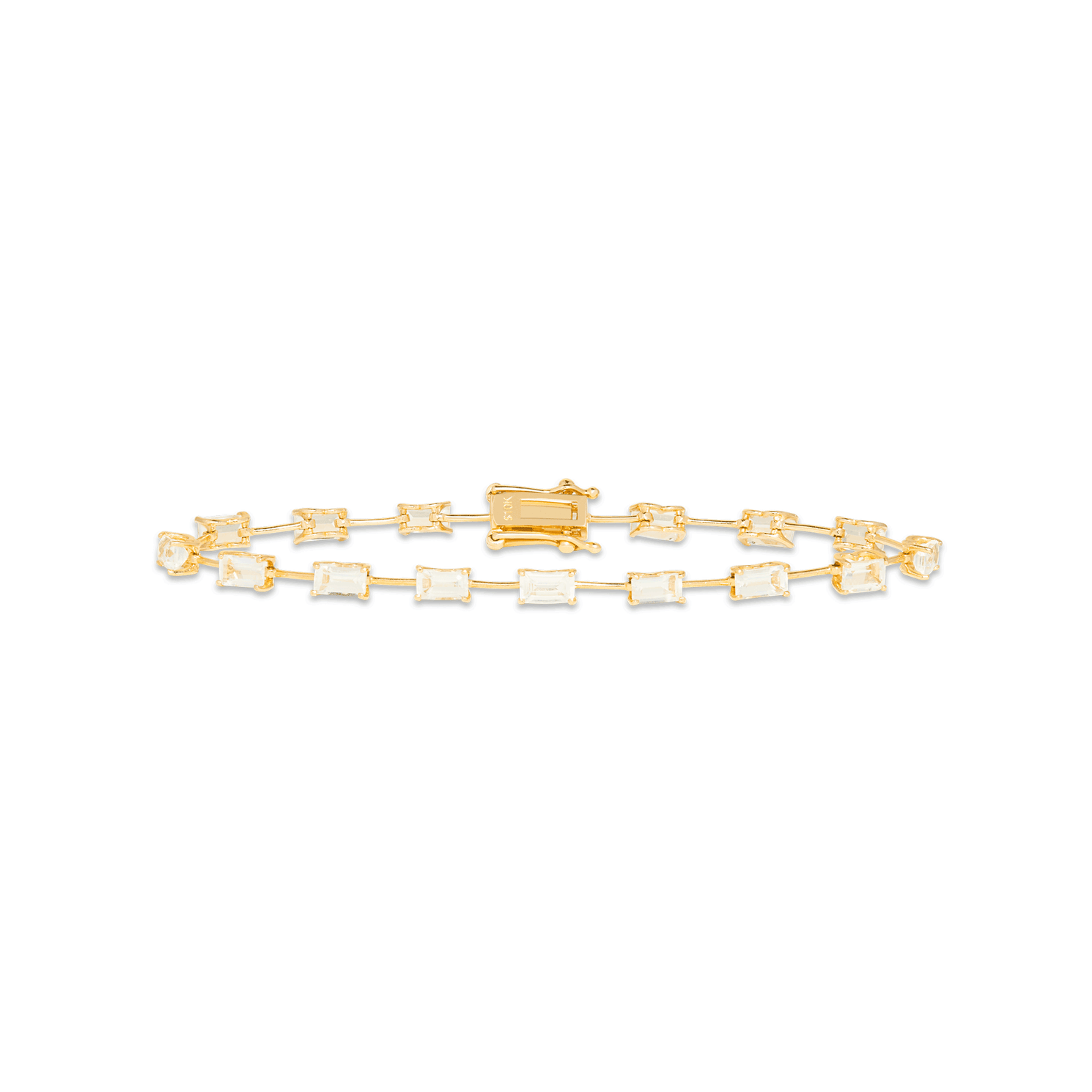 SYDNEY EVAN Tiny Link 14-karat gold bracelet
