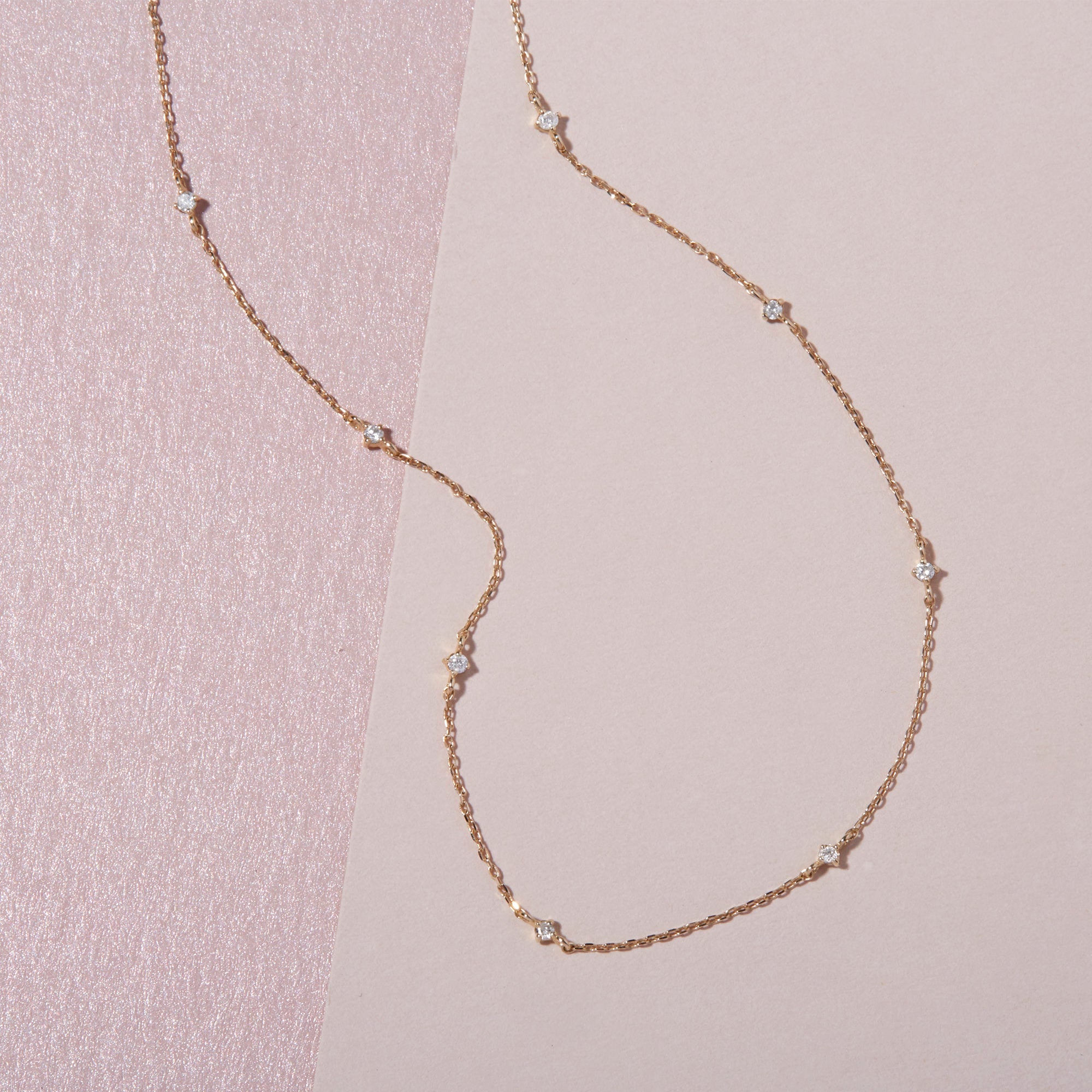 Diamond Drizzle Necklace – STONE AND STRAND