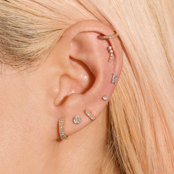 Tiny Dot Stud Earring – STONE AND STRAND