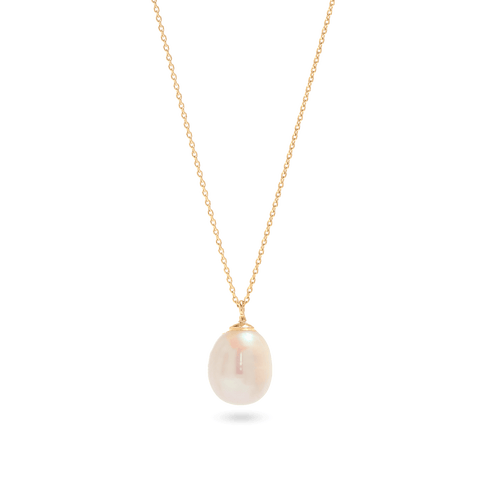 Tiny Pearl and Gold Bead Necklace – STONE AND STRAND