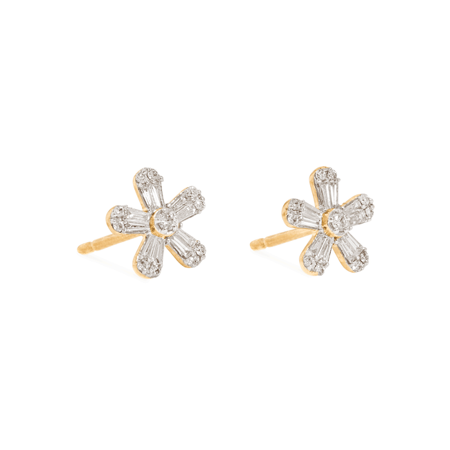 Flower Power Diamond Studs – STONE AND STRAND