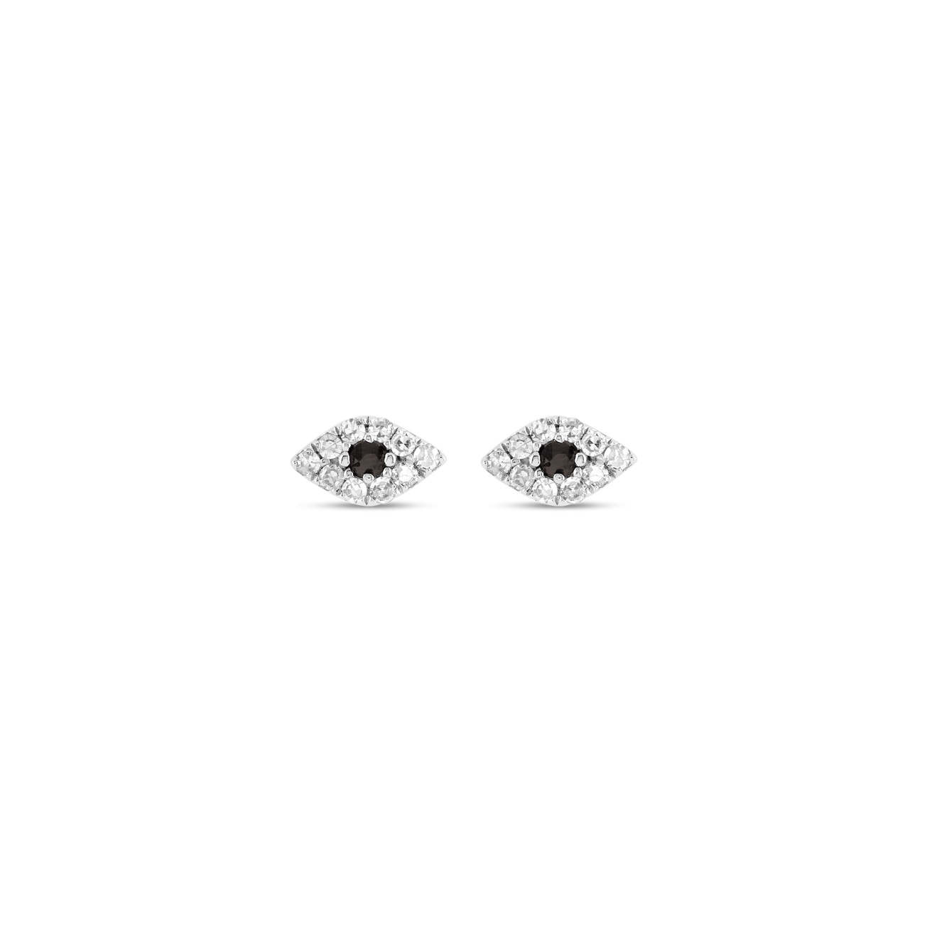 Mini Pave Diamond Evil Eye Stud – STONE AND STRAND