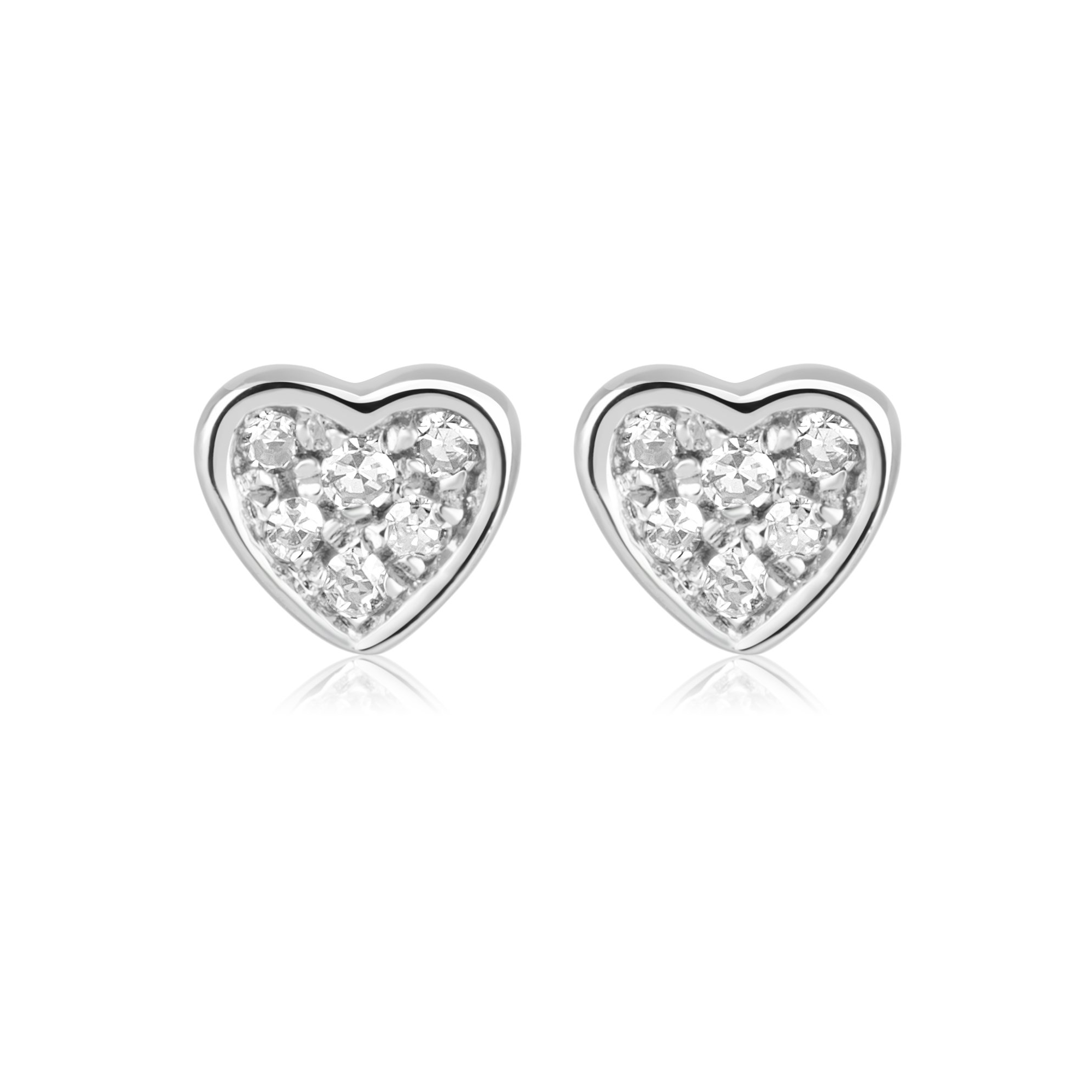 Buy Diamond Heart Studs, Diamond Heart Earrings, 14k Gold Heart Studs  Online in India - Etsy