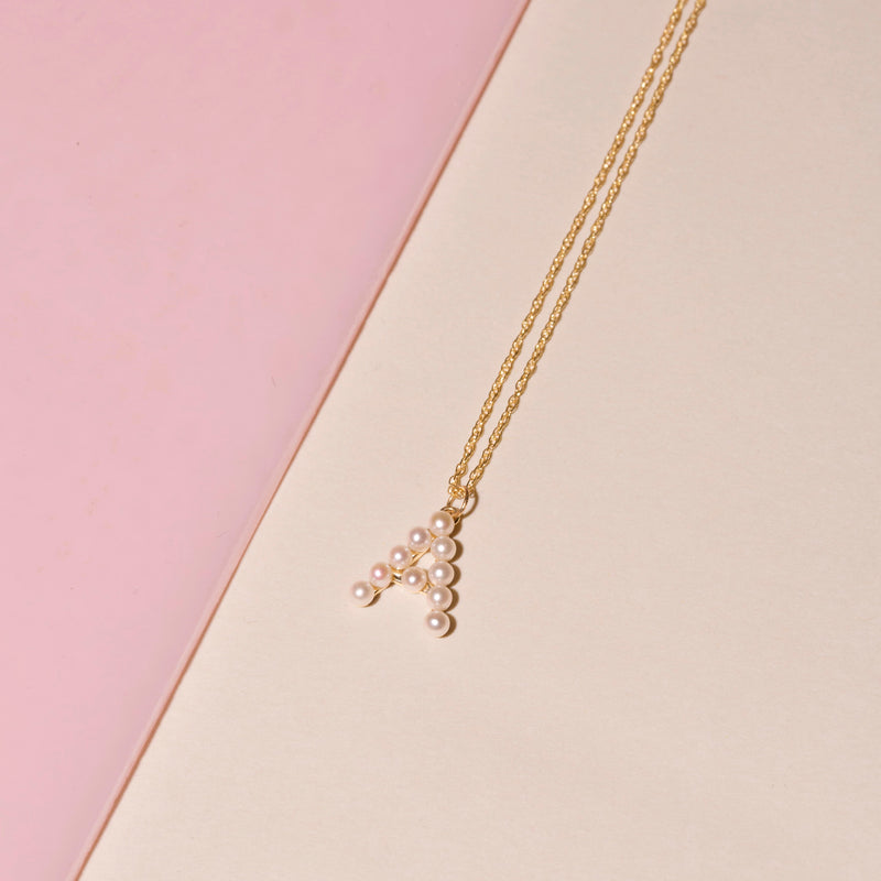 Pearly Initial Necklace