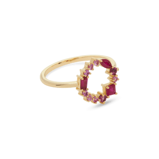 Pink Power Open Circle Ring – STONE AND STRAND