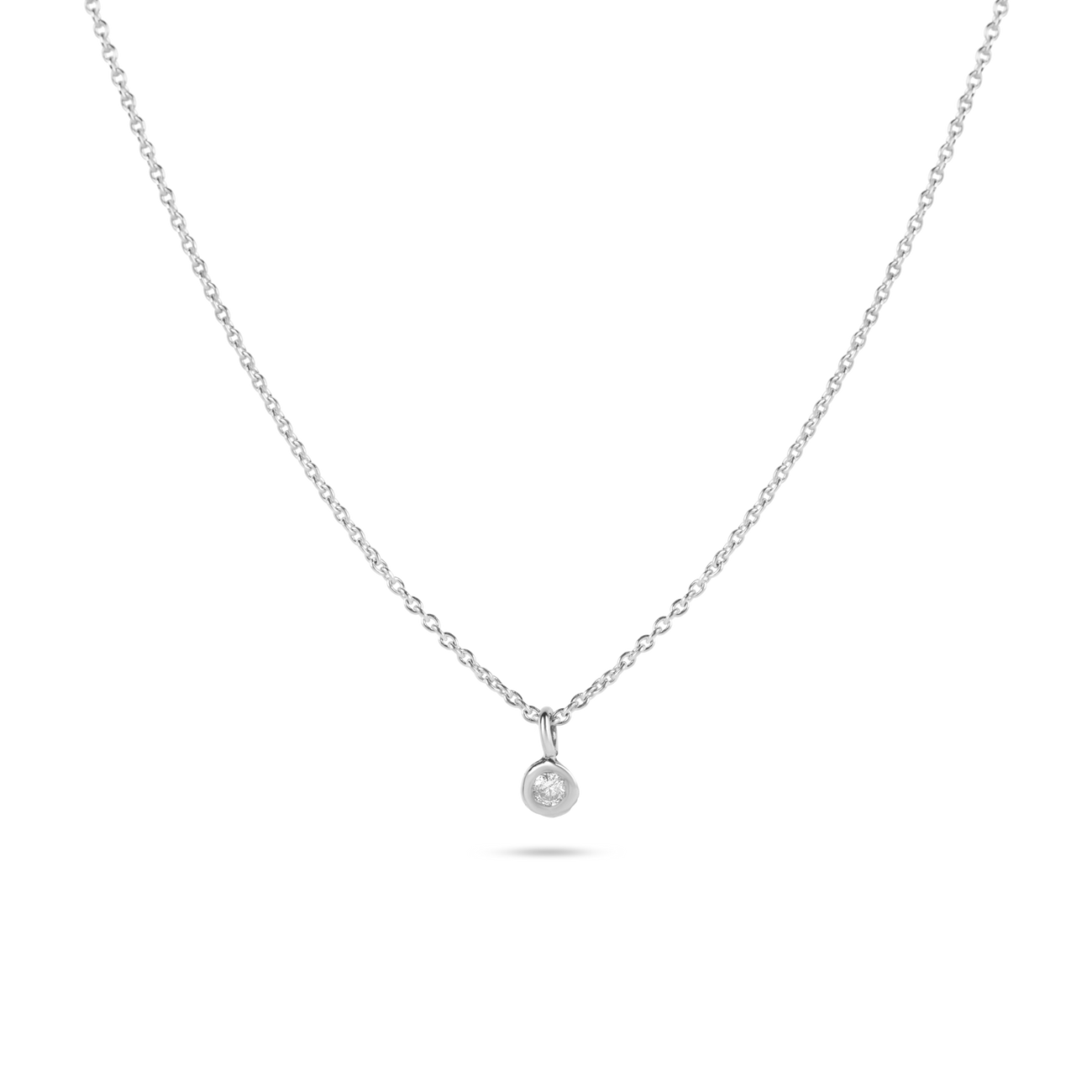 Teeny Diamond Choker Necklace – STONE AND STRAND