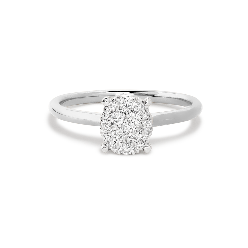 The Sophia Ring in White Gold – STONE AND STRAND