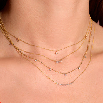 Gold Locking Necklace Extender Wear Three Necklaces Together 