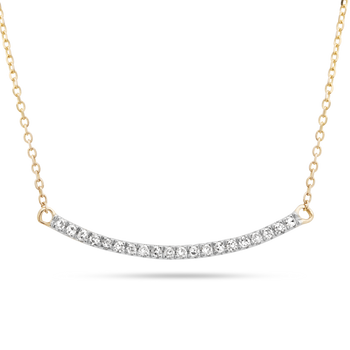 Stone and Strand Small Round Diamond Necklace