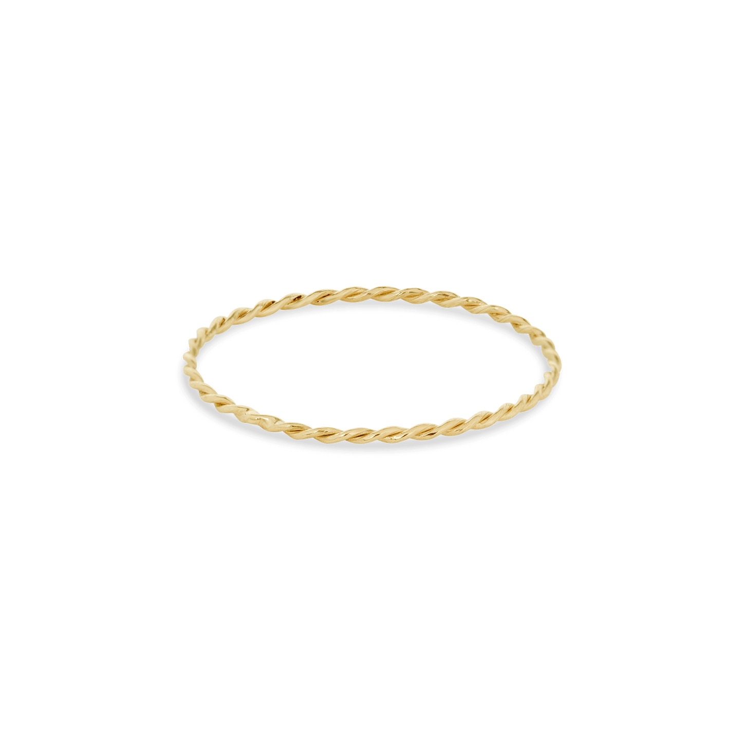 Ultra Fine Gold Twist Ring – STONE AND STRAND