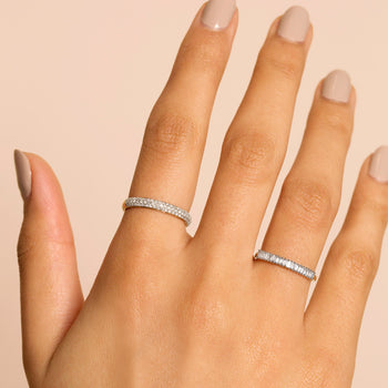 Thin Spike Ring With Diamonds By Majdan Rocks