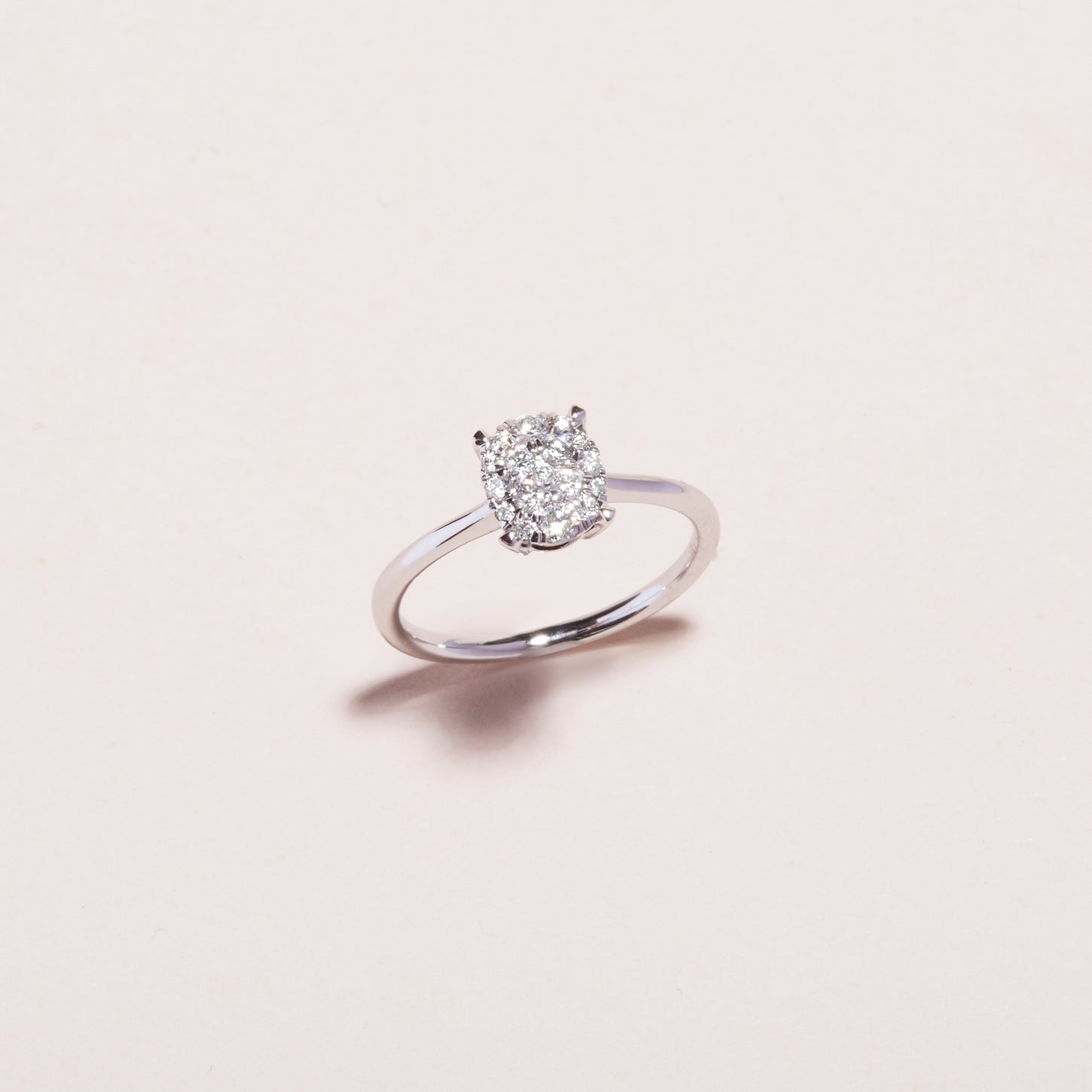 The Sophia Ring in White Gold – STONE AND STRAND