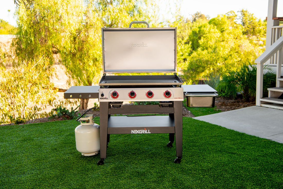 Flat top grills give you ample cooking space and culinary versatility