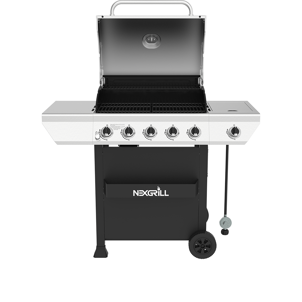 Best Backyard Grills for Home - 5 Burner Grill Front View LiD Open