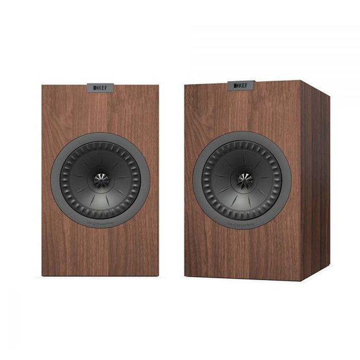 KEF Q150 Bookshelf Speaker, Black, White Walnut (Pair) — Blue Star