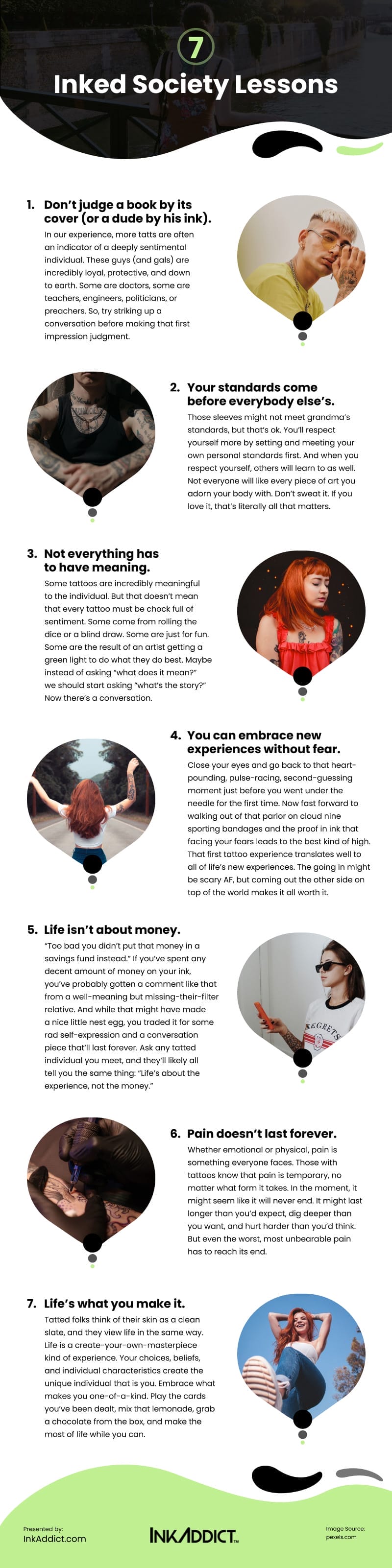 7 Inked Society Lessons Infographic