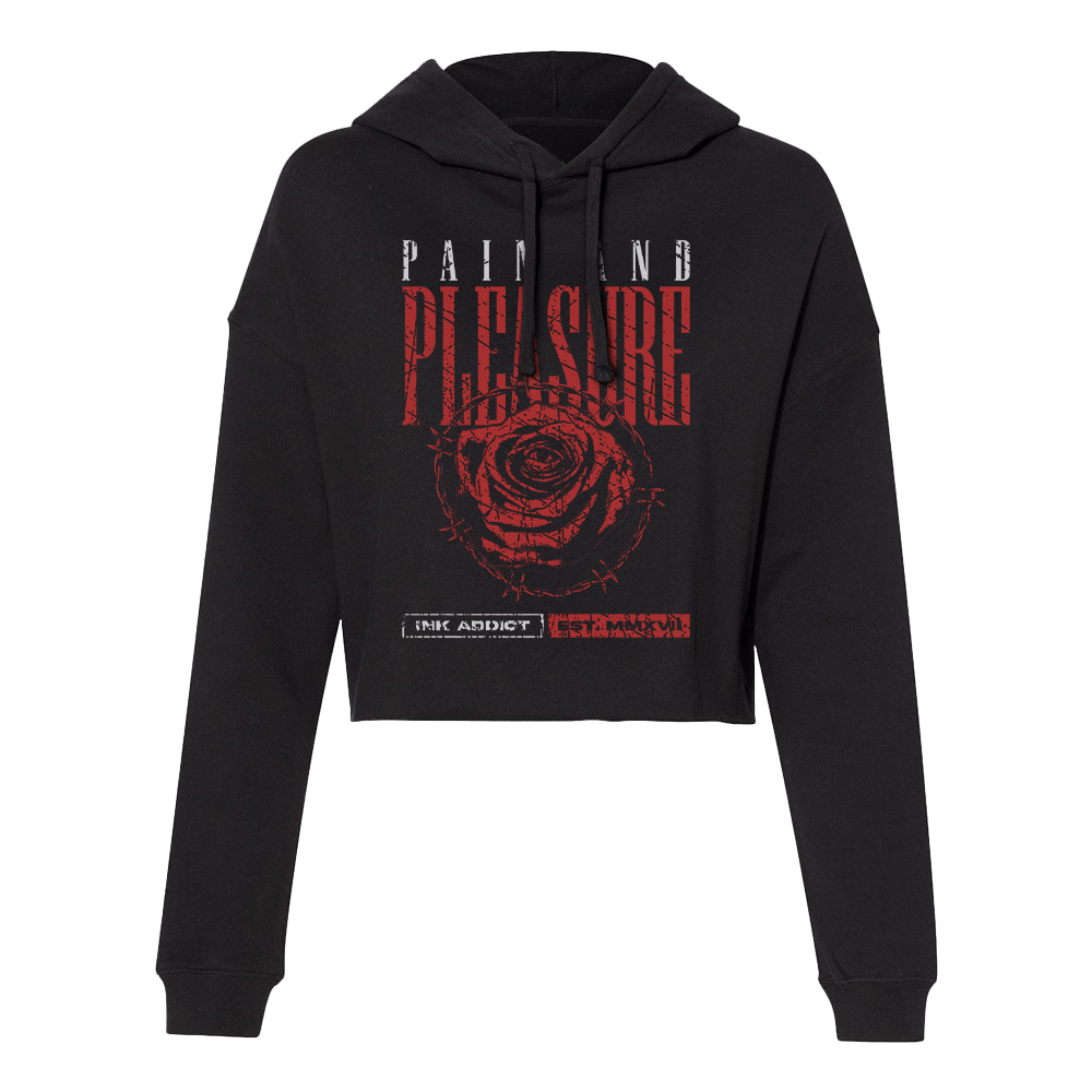 Image of Pain and Pleasure Women's Cropped Hoodie