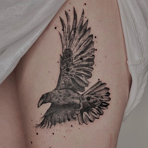 Black Crow & Raven Tattoos