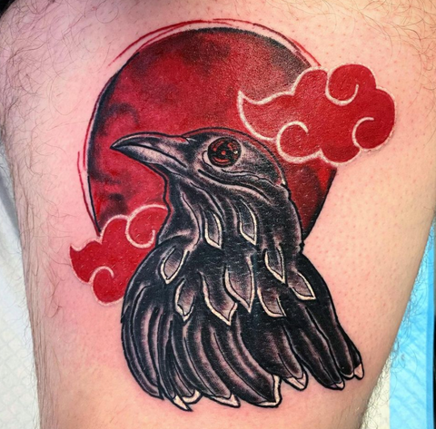 Spooky crow 🐦‍⬛ @staciejascott #otc #olympiatattoo #olympiatattoocompany # tattoo #traditionaltattoo #ladytattooers | Instagram