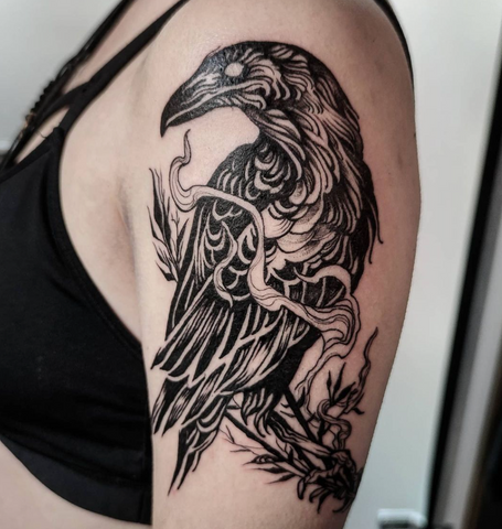 Black Crow & Raven Tattoos