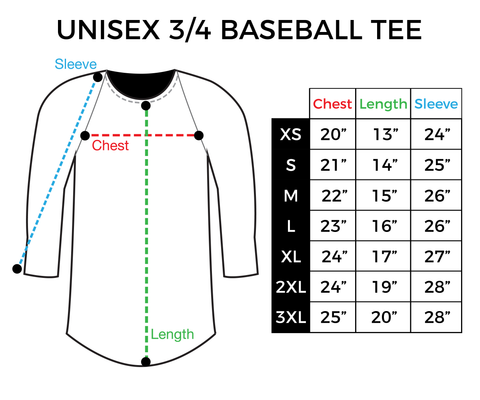 unisex baseball tee