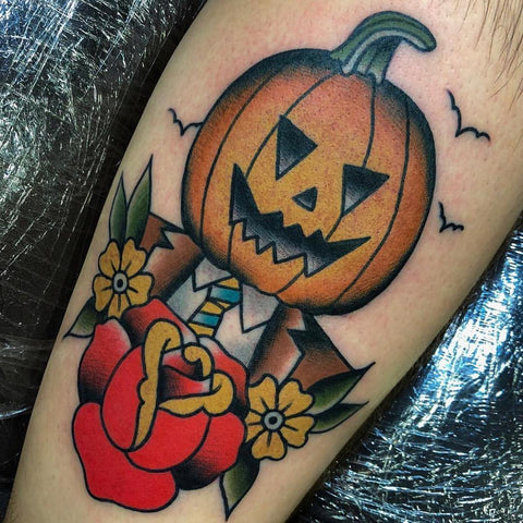 Halloween traditional flash  Inkslingerz Tattoo Studio  Facebook